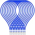 Produktbild: webbomb 10 Stück Schlüsselband Lanyard 360° Umhängeband edel glänzend mit Karabiner für Zugangskarten Ausweishalter Büro ID Karte Fahrkartenhülle Schlüsselbänder Handy Band (blau)