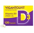 Produktbild: WICK Pharma - Zweigniederlassung der Procter & Gamble GmbH VIGANTOLVIT 2000 I.E. Vitamin D3 Weichkapseln Weichkapseln, 120 St.