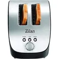 Produktbild: Zilan Schräg-Toaster | 2 Scheiben Toaster | Toaster | Schrägtoaster | Toastautomat | Röstautomat | 1000 Watt | Edelstahl-Gehäuse | Stufenlos ei...