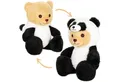 Produktbild: BRUBIES Kuscheltier Teddy Panda - 25 cm Teddybär im Pandakostüm mit Kapuze (Plüschtier für kuschelige Abenteuer, 1-St., Pandabär), Kuscheltier Geschenk für Kinder