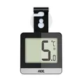 Produktbild: ADE Digitales Kühlschrankthermometer | Thermometer für Gefrierschrank und Kühlschrank magnetisch | Großes Display -20°C bis 60°C | Schwarz
