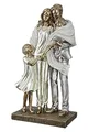 Produktbild: GILDE Skulptur Familienglück, auf Base, weiß/Silber-/goldfarben, 8x15x26cm