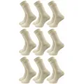 Produktbild: GAWILO Diabetikersocken für Damen - Ohne Gummibund - Ohne drückende Naht - Extra weit (9 Paar) Venensocke mit hohem Anteil Baumwolle sorgt für angenehmes Fußklima beige 39-42
