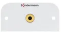 Produktbild: Kindermann Konnect 54 alu Anschlussblende Audio Klinke (3,5 mm Stereo), 54 x 54 mm (7441000511)