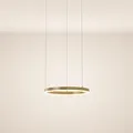 Produktbild: s.luce Led-Hängelampe, Gold, Metall, Rund,Rund, 40x3.3x40 cm, Lampen & Leuchten, LED Beleuchtung, LED-Hängeleuchten