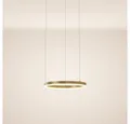 Produktbild: s.luce Pendelleuchte LED Hängeleuchte Ring mit Direkter Abstrahlung Gold, Warmweiß