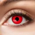 Produktbild: Zoelibat Eyecatcher Wochen-Kontaktlinse Red Devil Party Linse Funlinse Halloween