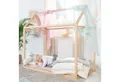 Produktbild: roba® Kinderbett Hausbett - nach Montessori Prinzip - FSC zertifiziertes Massivholz, Hausbett - Babybett zum Spielen, Lesen & Kuscheln - Bambus natur