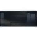Produktbild: Vladon Sideboard, Schwarz Hochglanz, Holzwerkstoff, 166.5x75.5x35 cm, Wohnzimmer, Kommoden & Sideboards, Sideboards