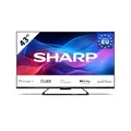 Produktbild: SHARP 43GR8265E - 43 Zoll Fernseher (108 cm) 4K Ultra HD 144Hz Google TV - Gaming & Streaming QLED Smart TV ohne Rahmen (HDMI 2.1, ALLM & VRR) - mit Apps (Netflix, Prime, Disney+, Apple TV)