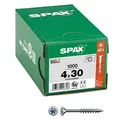 Produktbild: SPAX Universalschrauben T20 Senkkopf WIROX 0191010400305 4 mm x 30 mm, 1.000 St.