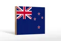 Produktbild: Holzschild Flagge Neuseelands 18x12 cm Flag of New Zealand Deko Schild