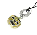 Produktbild: Charm Charms Anhänger Fossil Kürbis Halloween Farbe silber Edelstahl JF86299040