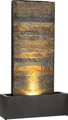Produktbild: blumfeldt Raincastle Gartenbrunnen für drinnen und draußen Allround Edition - stetiger Wasserumlauf, extralanges 10 m Netzkabel, 12 LEDs, 8 W Pumpe, Schutzart: IPX8, 10 kg, graphitgrau