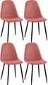 Produktbild: CLP Esszimmerstuhl Napier (4er Set, 4 St), Metall, gepolstert, mit Lehne