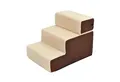 Produktbild: PawHut Haustiertreppe 3 Stufen Hundetreppe Katzentreppe (Haustierleiter, 1-St., Tiertreppe), Beige 54 x 40 x 39 cm
