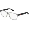 Produktbild: Gucci GG0011O Unisex-Brille inkl. Gläser Vollrand Quadratisch Kunststoff-Gestell 55/17/145, schwarz
