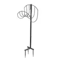 Produktbild: Grindi - Gartenschlauchhalter, Schlauchhalter Freistehend, Gartenschlauch Halterung, Metall Aufbewahrungsorganizer, wetterfest - aus Metall, pulverbeschichtet - 39,7x19,3x104,3 - PGH 2, Schwarz