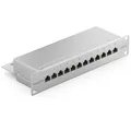 Produktbild: deleyCON CAT6 Patchpanel 12 Port Netzwerk LAN Verteilerfeld 10 Zoll Rackeinbau