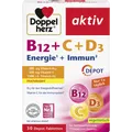 Produktbild: Doppelherz aktiv B12 + C + D3 Energie + Immun Depot 4009932131888