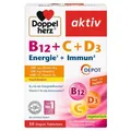 Produktbild: DOPPELHERZ B12+C+D3 Depot aktiv Tabletten 30 St