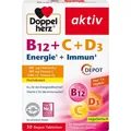 Produktbild: DOPPELHERZ B12+C+D3 Depot aktiv Tabletten 30 St. PZN 16830614