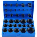 Produktbild: TECPO Gummi Dichtungsringe O Ring Sortiment, 419 teilig Ø 3-50 mm Durchmesser Dichtungsgummi Dichtring Set - Kraftstoff, Säure, Öl, UV, Hitze Beständig Sanitär, KFZ, Rohr Reparatur Dichtung Satz