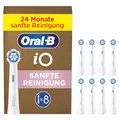 Produktbild: Oral-B iO Sanfte Reinigung Aufsteckbürsten — ORIGINAL Zahnbürstenaufsatz für Elektrische Oral-B iO Zahnbürsten — Ersatzbürsten, Bürstenköpfe für empfindliches Zahnfleisch & Zähne — Weiß, 8 Stück