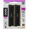 Produktbild: 64GB Crucial Pro Overclocking Edition DDR5-6400 DIMM CL40 Dual Kit schwarz