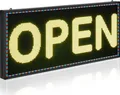 Produktbild: VEVOR programmierbare LED Zeichen P6 Vollfarbe flexibles digitales Scrolling Panel, DIY Anzeigetafel mit benutzerdefiniertem Textmuster und GIF & Bluetooth App Steuerung Laufschrift (990 x 412 mm)