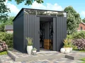 Produktbild: Pergart Pultdach Gerätehaus Lübeck 89 BxTxH 239x278x202cm 6m² Anthrazit