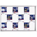Produktbild: FRANKEN Schaukasten PRO für den Innenbereich, Schiebetür, 18x A4, 139 x 99 x 4,6 cm, magnetisch, mit Aluminiumrahmen zur Wandmontage, SK6118