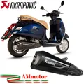 Produktbild: Auspuff Motorrad Akrapovic Vespa Gts 300 2021 Endtopf Edelstahl Schwarz Slip-On