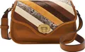 Produktbild: FOSSIL Umhängetasche Heritage Mini Flap Crossbody Bag Brown Stripe hellbraun