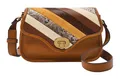 Produktbild: FOSSIL Heritage Mini Flap Crossbody Bag Umhängetasche Tasche Brown Stripe Neu