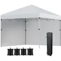 Produktbild: Outsunny Faltpavillon,, Hellgrau, Metall, 297x274x297 cm, Sonnen- & Sichtschutz, Pavillons & Pergolas