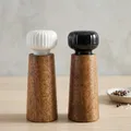 Produktbild: Salz und Pfeffermühle aus Holz und Keramik  Gewürzmühle Grinder mit verstellb...