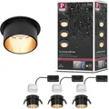 Produktbild: Paulmann LED Einbauleuchte Gil Basisset - Schwarz/Gold