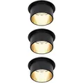 Produktbild: Paulmann 93379 LED-Einbauleuchte LED LED fest eingebaut 18 W Schwarz (matt), Gold