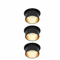 Produktbild: PAULMANN LED Einbauleuchte 3-Step-Dim Gil Coin Basisset IP44 rund 68mm  Coin 3x6W 3x470lm 230V dimmbar 2700K Schwarz matt Gold