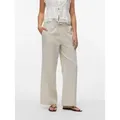 Produktbild: Vero Moda Schlupfhose VMCAIA MW WIDE PANT WVN NOOS Baumwollmischung, oversize, mit Leinen beige M (38)