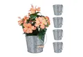 Produktbild: relaxdays Blumentopf Zinktopf 5er Set