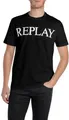 Produktbild: Replay Herren T-Shirt Kurzarm Rundhalsausschnitt, Schwarz (Black), S