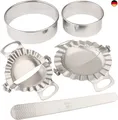 Produktbild: forkmannie Teigtaschenformer aus Edelstahl (Silber), inklusive 2 Teigtaschen, 2