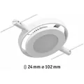 Produktbild: PAULMANN CorDuo LED Seilsystem RoundMac Einzelspot  280lm 4,5W 3000K  12V Weiß matt Chrom