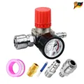 Produktbild: Druckminderer 1 4 Zoll Druckregler mit Manometer 175 PSI