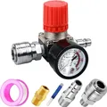 Produktbild: Druckminderer Kompressor 1/4 Zoll Manometer Luftregler Druckregler für Luftko...