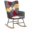 Produktbild: vidaXL Schaukelstuhl, Schaukelsessel Patchwork Stoff