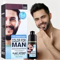 Produktbild: Men Mustache & Beard Dye for Gray Hair to Black, Beard Dye for Men Black in 5 Minutes for Easy Application, Natural Black Beard Color & Hair Dye Shampoo 200ml. (Natural Black, Bottles)