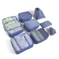Produktbild: BillyBath Koffer Organizer 8-teilig Set Reiseorganizer Packwürfel Dunkelblau NEU